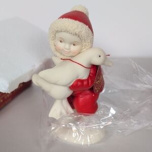 Snowbabies A Lucky Duck Porcelain Christmas Figurine
